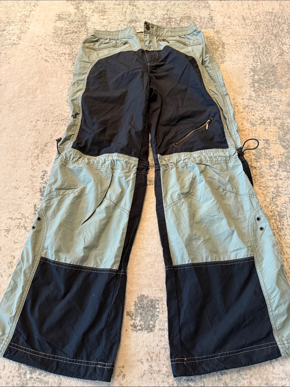 silence + noise Motocross Sage Lee Two-Tone Cargo Pants, Size M